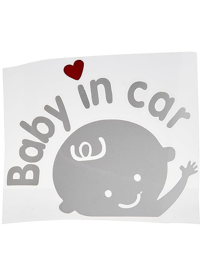 erorex 1 Pack Baby On Board Sticker Safety Sign Car Decal Easy To Install Waterproof Gloss White Color Boy - Image 1