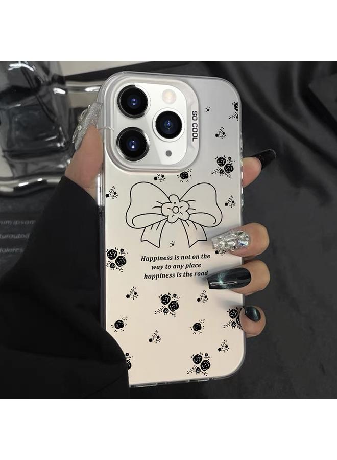 Zaboon Case For iPhone 11 Pro Max Silver Painting PC Hybrid TPU Phone Case - Image 1