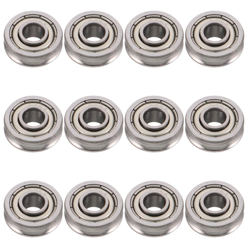 U Groove Linear Bearing Pulley 12Pcs 0 47 Inch Metal 3D Printer Extruder Roller Replacement - Image 2