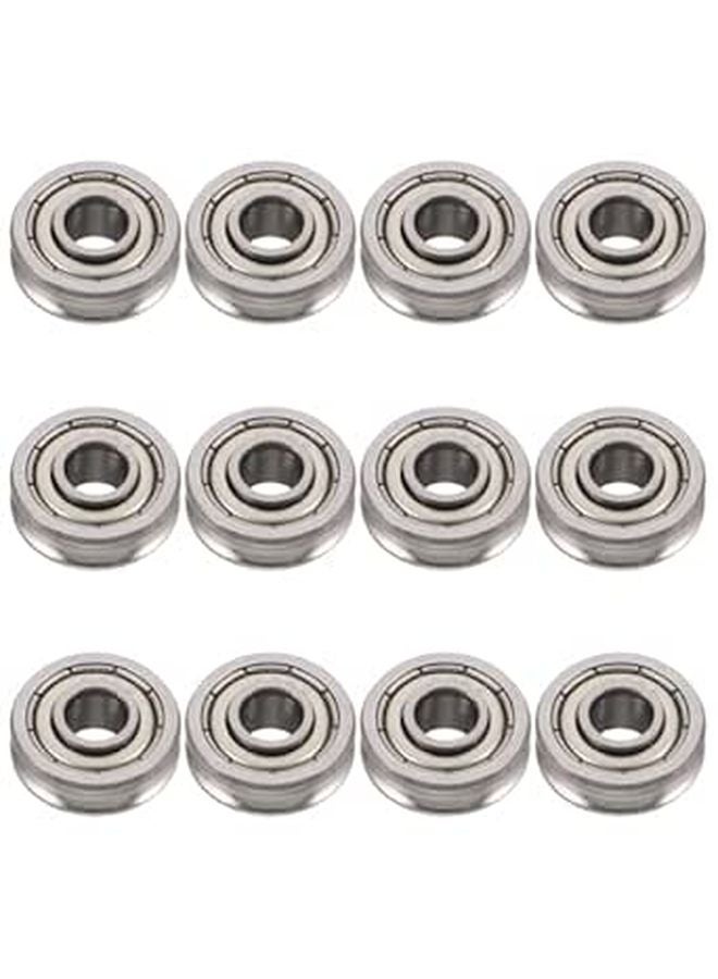 U Groove Linear Bearing Pulley 12Pcs 0 47 Inch Metal 3D Printer Extruder Roller Replacement - Image 1
