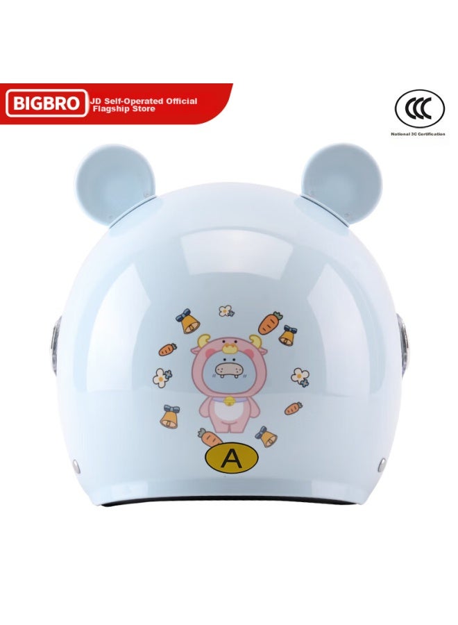 Bigbro K15 Children's Model, Light Blue Seal, 3c Electric Motorcycle, Uni Summer Sun Protection Helmet, Suitable For All Seasons - Image 3
