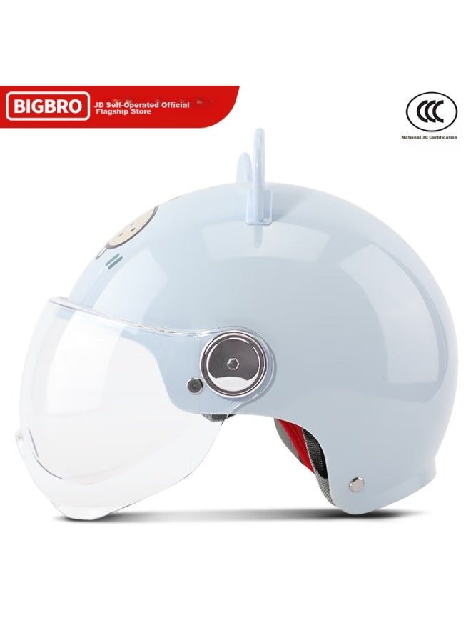 Bigbro K15 Children's Model, Light Blue Seal, 3c Electric Motorcycle, Uni Summer Sun Protection Helmet, Suitable For All Seasons - Image 2
