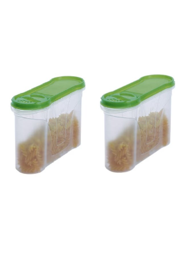 ريفال Pack of 2 Pour Box Sieve – Kitchen Strainer & Food Storage Tool, 0.3L, Assorted Colors - Image 2