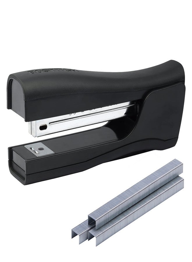 Bostitch Office Eco-Friendly Dynamo 4 in 1 Standup Stapler, Includes 420 Staples, 20 Sheet Capacity, Integrated Pencil Sharpener, Staple Remover & Staple Storage, Black - Image 1