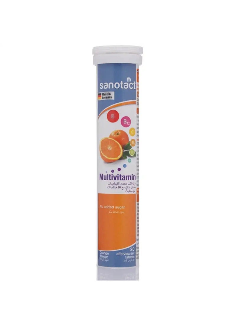 sanotact - Sanotact Multivitamin 20 Orange Effervescent Tablets - Image 1
