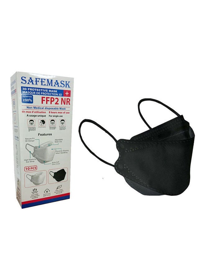 NIBEMINENT Pack Of 10 N95 3D Protective Mask Black - Image 1