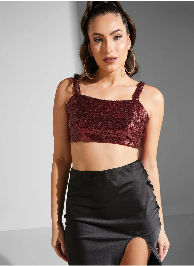 Ella Limited Edition Strappy Sequenced Top