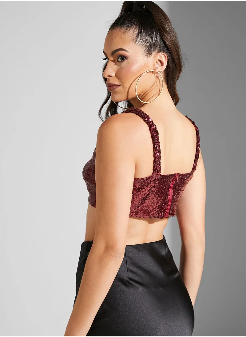 Ella Limited Edition Strappy Sequenced Top