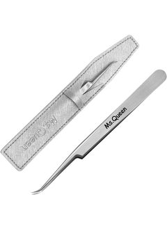 Ms.Queen MsQueen Eyelash Extension TweezersProfessional Curved Pointed Isolation Tweezers for Classic Individual Volume Mink Lash Extensions 
