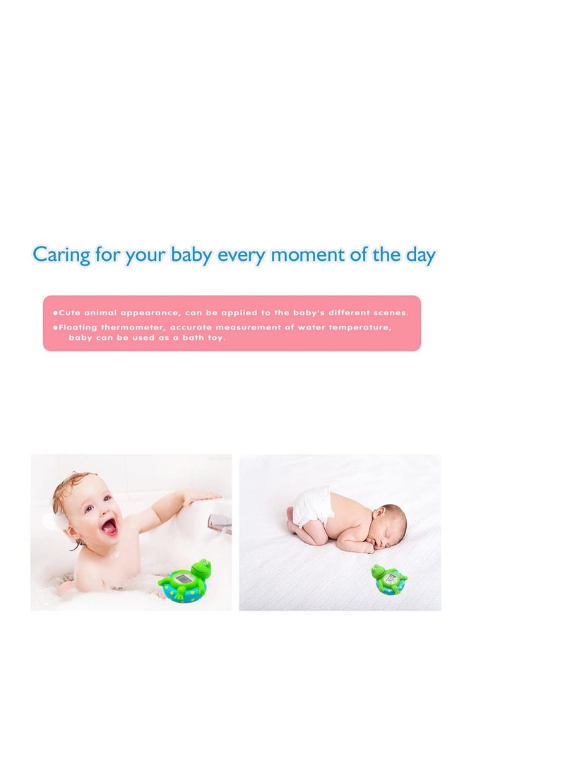 SOLARAE Baby Bath Thermometer with Room Temperature| Fahrenheit and Celsius|Frog Lovely Shape|Kids' Bathroom Safety Products Bath Toys - Image 5