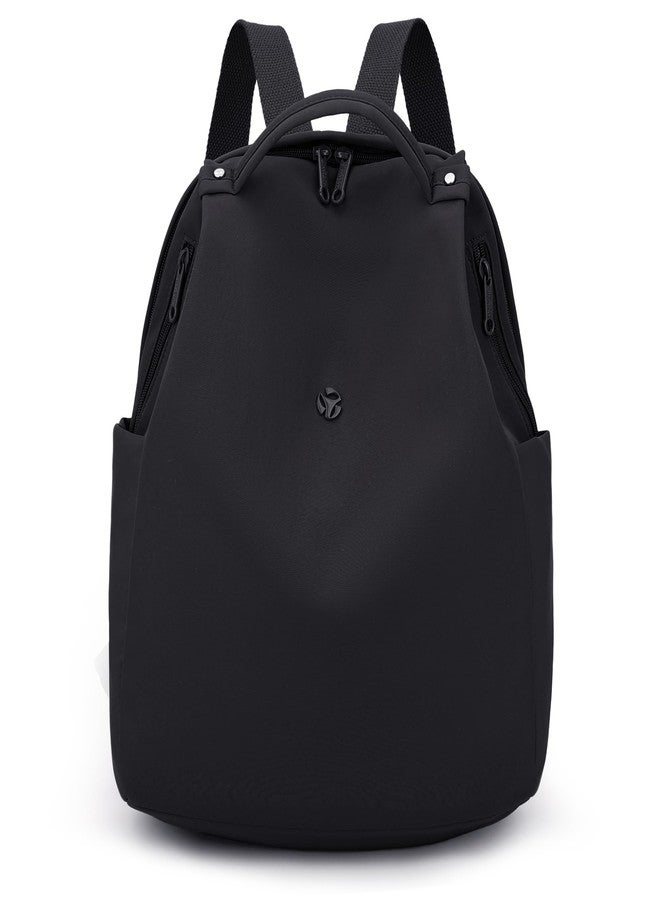 Nawoshow Mini Nylon Women Backpacks,Small Ladies backpacks Casual Lightweight Shopping Travel Daypack (Black) - Image 1