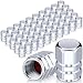Tallew 50 Pcs Tire Valve Stem Caps Metal Valve Caps Aluminum Hexagon Tires Universal HeavyDuty Leak Proof Alloy Stem Cover for Car SUV Truck Bicycle Motorcycles Bikes WheelSilver - Image 2