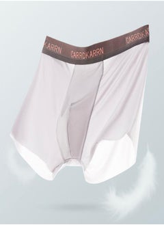 Generic Men's Seamless Boxer Briefs, Ice Silk Underwear, Seamless Thin Breathable Silk Antibacterial Shorts XXL  - Image 2