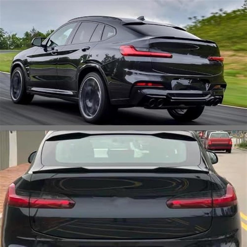 QASULER Carbon Look Rear Bumper Spoiler for X4 G02 - Image 2