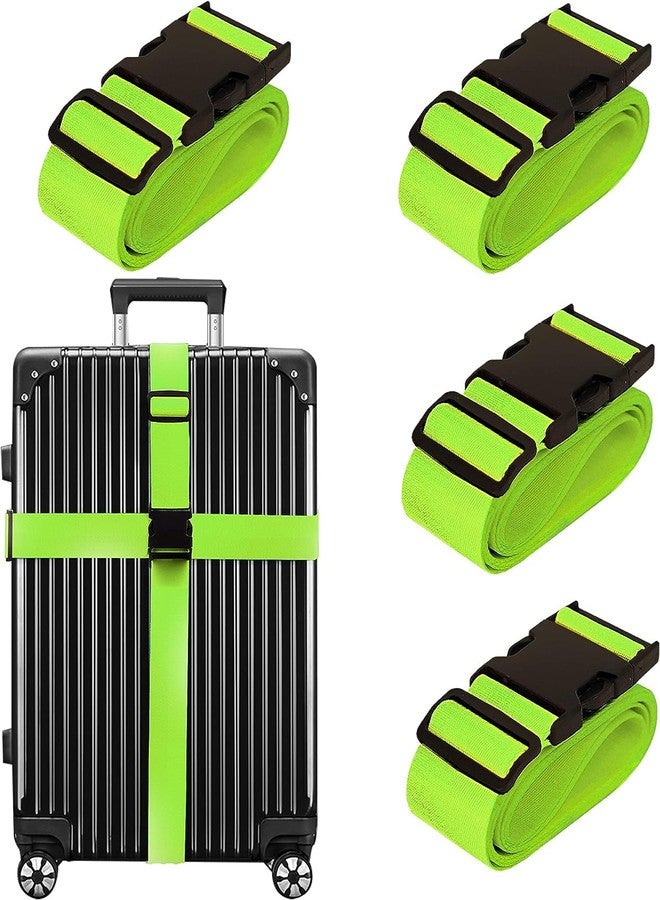 Dayish Luggage Strap for Suitcases, Straps Belts for Trolleys and All Kind of Luggages (4, Green) - Image 1