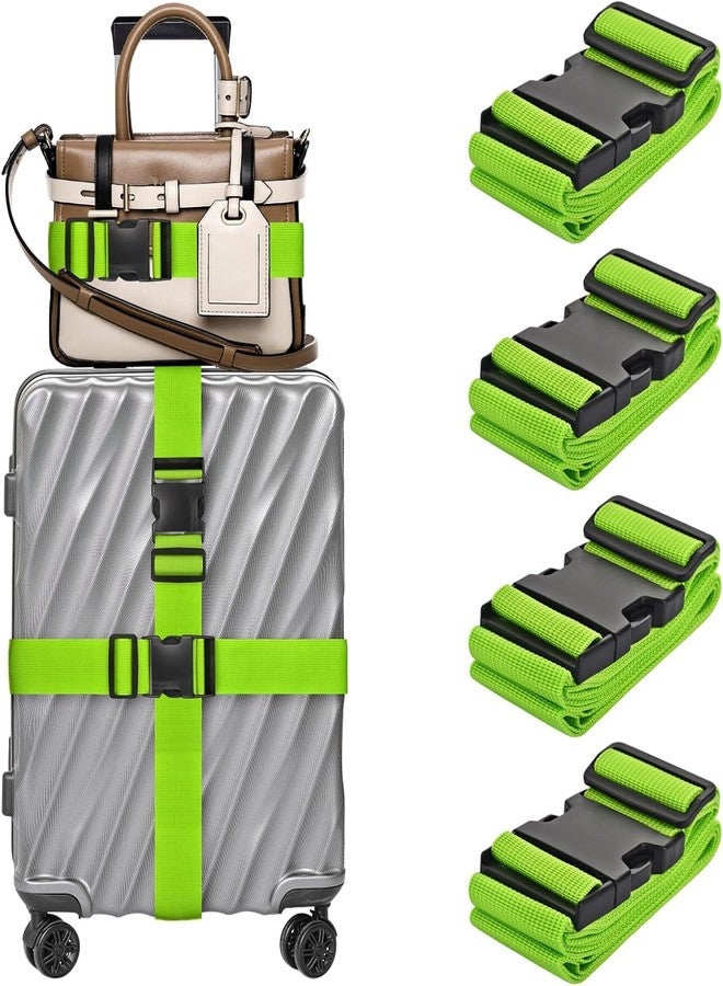 Dayish Luggage Strap for Suitcases, Straps Belts for Trolleys and All Kind of Luggages (4, Green) - Image 4