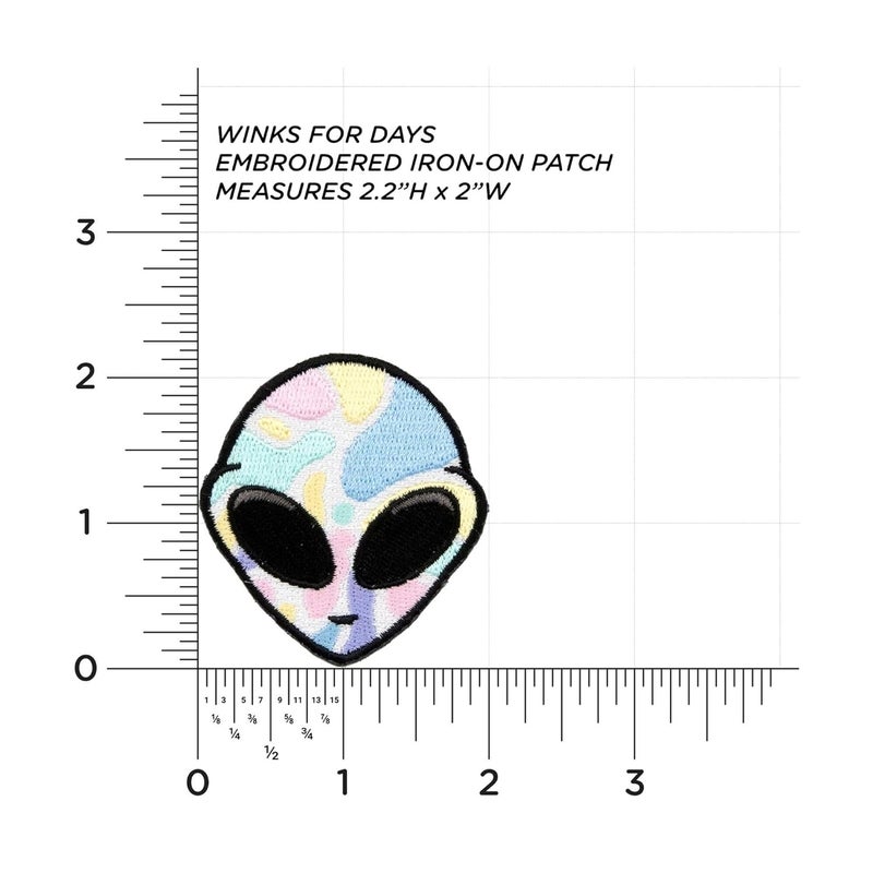D Care World DCW Embroidered Patches Iron On Sew On Pack of 2 Astronaut Cartoon Assorted Embellishments for Girls Boys Sweaters Jackets Varsity Jacket Decorative Patches Cute Space Theme Applique Patches  - Image 5