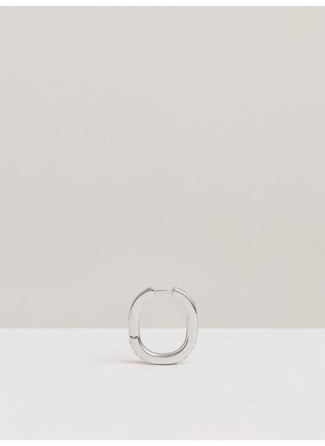 REISS Mia: Modern Crystal Hoop Earring  - Image 2