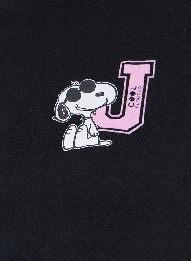 Styli Plus Size Peanuts Cool Blooded Graphic Dropped Shoulder T-Shirt - Image 4