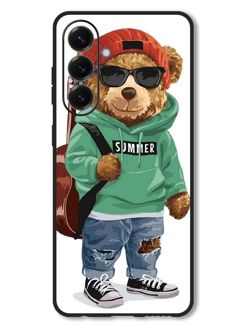 Theodor Case Compatible with Vivo V50 Protection Shockproof Bumper Cover Musician Bear - Image 1