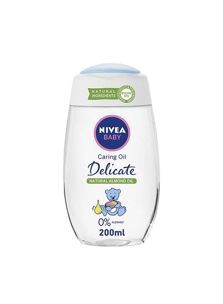 Nivea Baby Gentle Care Oil with Almond Oil - 200ml - Image 1