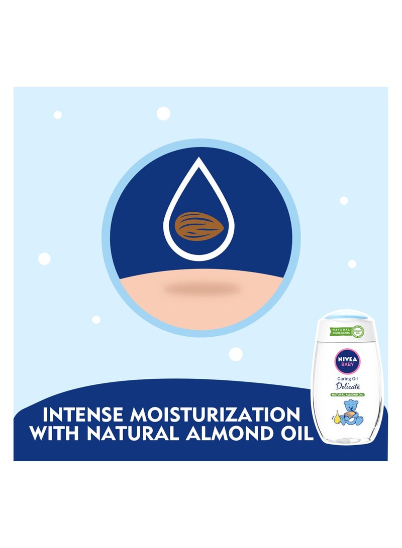 Nivea Baby Gentle Care Oil with Almond Oil - 200ml - Image 2