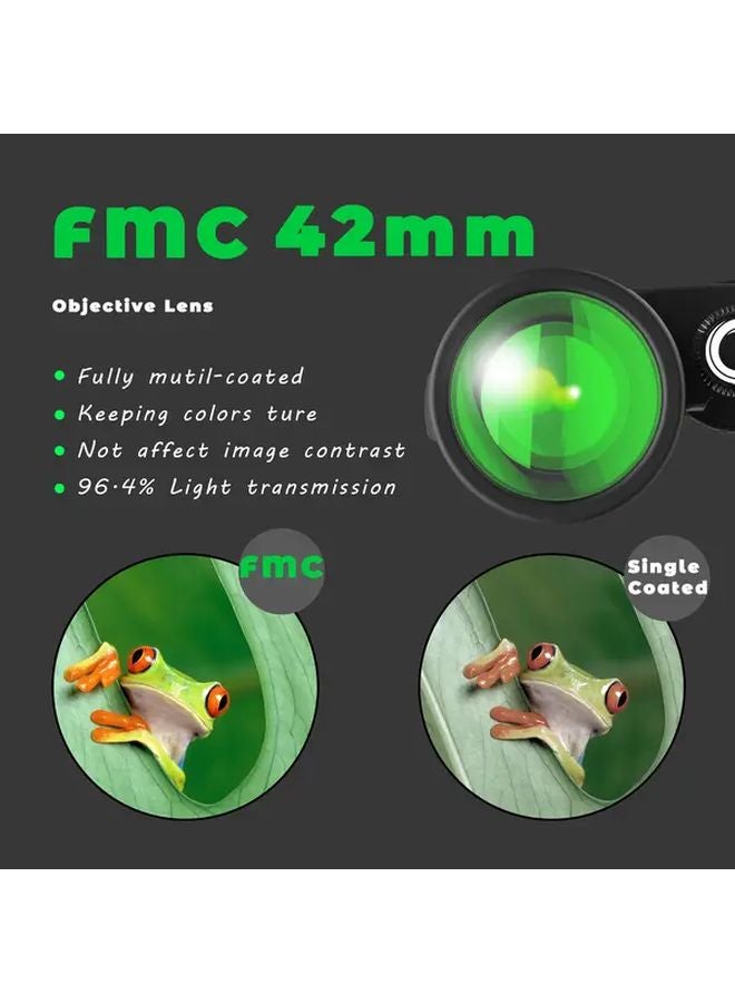 Black Tiger Shark 10x42 HD Binoculars Long Range Zoom for Bird Watching Outdoor Travel Concerts - Image 5