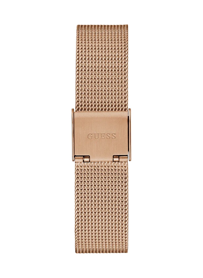 GUESS - Ladies Rose Gold Tone Analog Stainless Steel Band Watch GW0508L3 - 34mm - Image 1