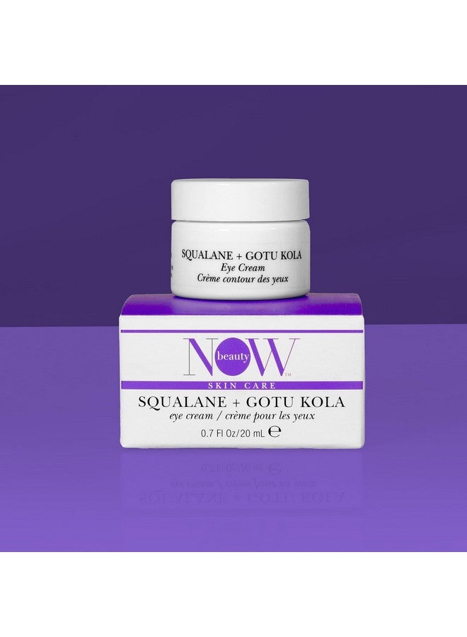 ناو بيوتي كريم سكوالان بلس غوتو كولا للعين لتفتيح البشرة ومضاد للشيخوخة تحت كريم العين المضاد للتجاعيد وفيتامين C كريم نباتي للرجال والنساء وخالي من الكبريتات والبارابين، حجم سفر 0.7 أونصة - Image 3