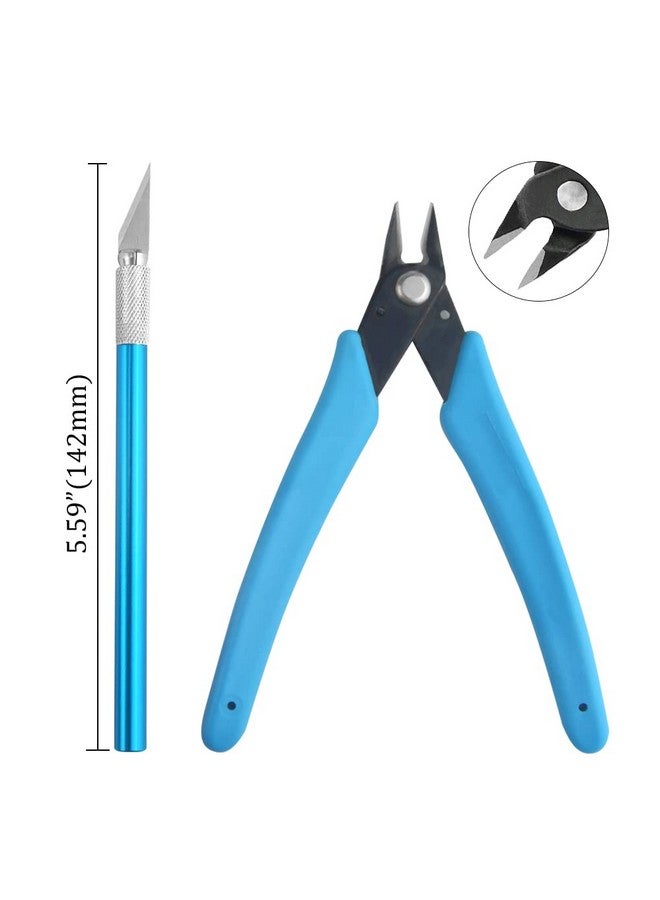 BXQINLENX BXQINLENX Professional 8 PCS Model Tools Kit Modeler Basic Tools Craft Set Hobby Building Tools Kit for Gundam Car Model Building Repairing and Fixing(A)  - Image 4
