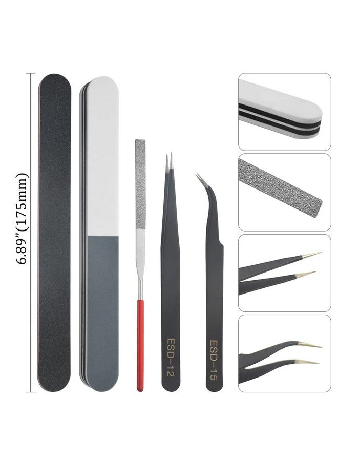 BXQINLENX BXQINLENX Professional 8 PCS Model Tools Kit Modeler Basic Tools Craft Set Hobby Building Tools Kit for Gundam Car Model Building Repairing and Fixing(A)  - Image 3