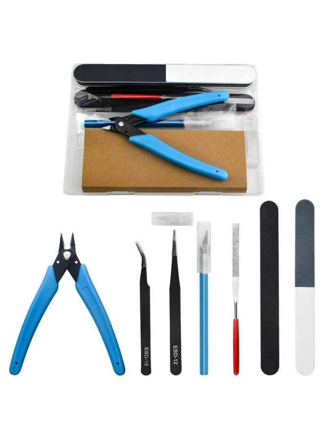 BXQINLENX BXQINLENX Professional 8 PCS Model Tools Kit Modeler Basic Tools Craft Set Hobby Building Tools Kit for Gundam Car Model Building Repairing and Fixing(A)  - Image 1