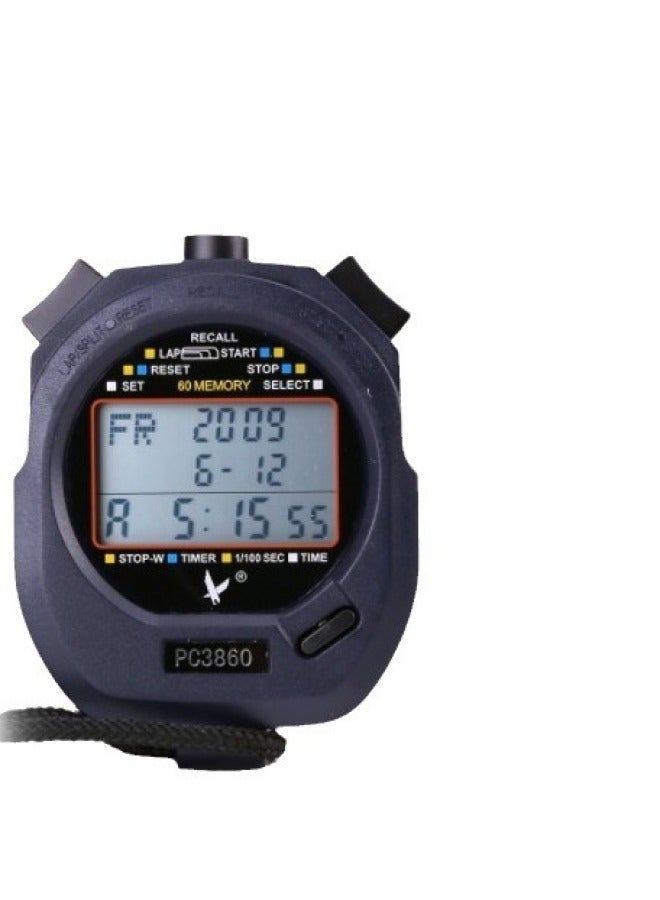 Generic Tianfu Stopwatch PC3830A PC3860 Professional Fitness Sports Special Sports Timer Waterproof 3830-Display Accuracy:PC3860 - Image 5