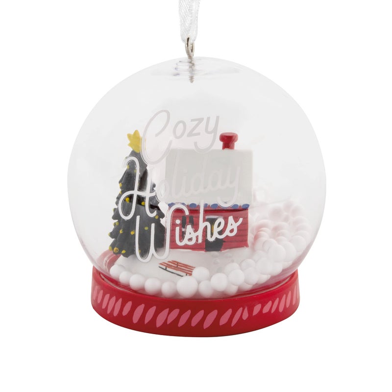 Hallmark Cozy Holiday Wishes Snow Globe Christmas Ornament - Image 1