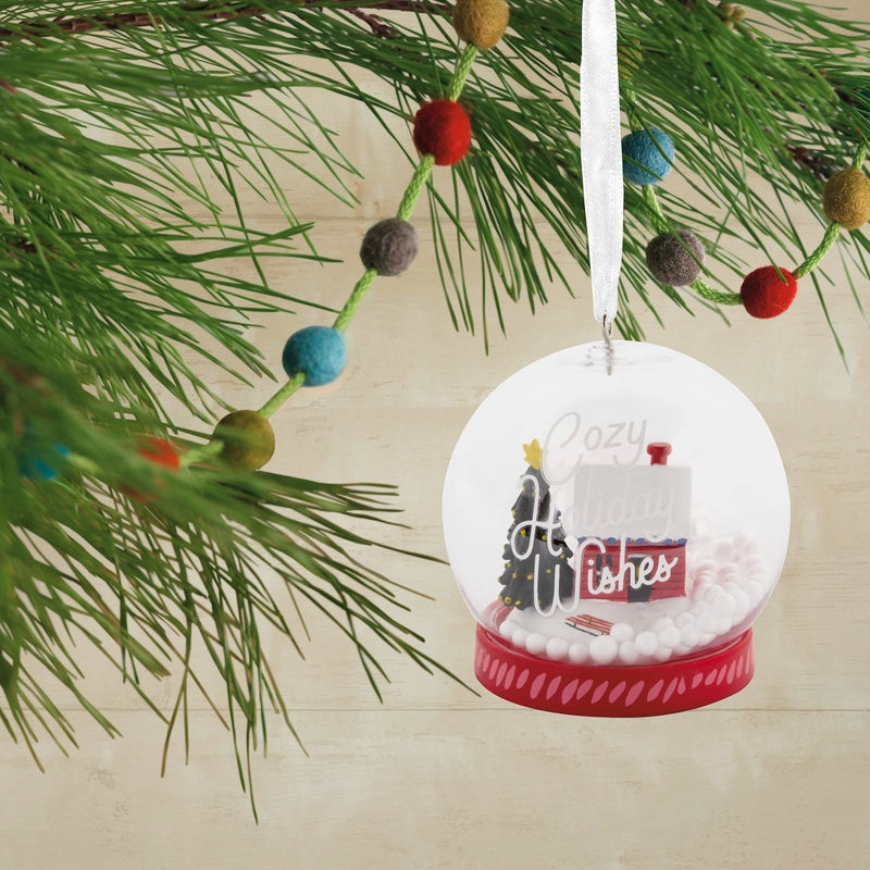 Hallmark Cozy Holiday Wishes Snow Globe Christmas Ornament - Image 5