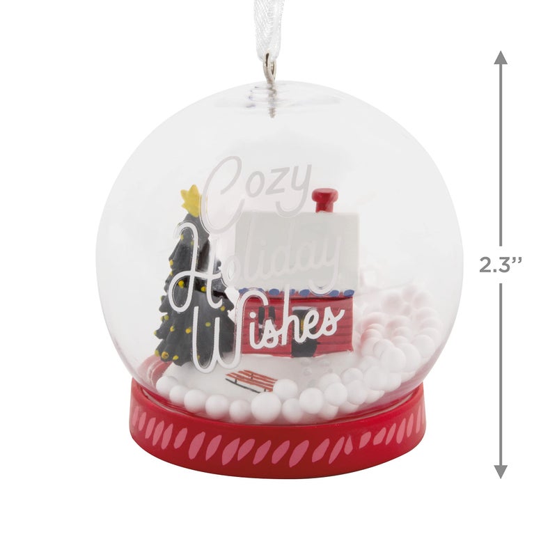 Hallmark Cozy Holiday Wishes Snow Globe Christmas Ornament - Image 4