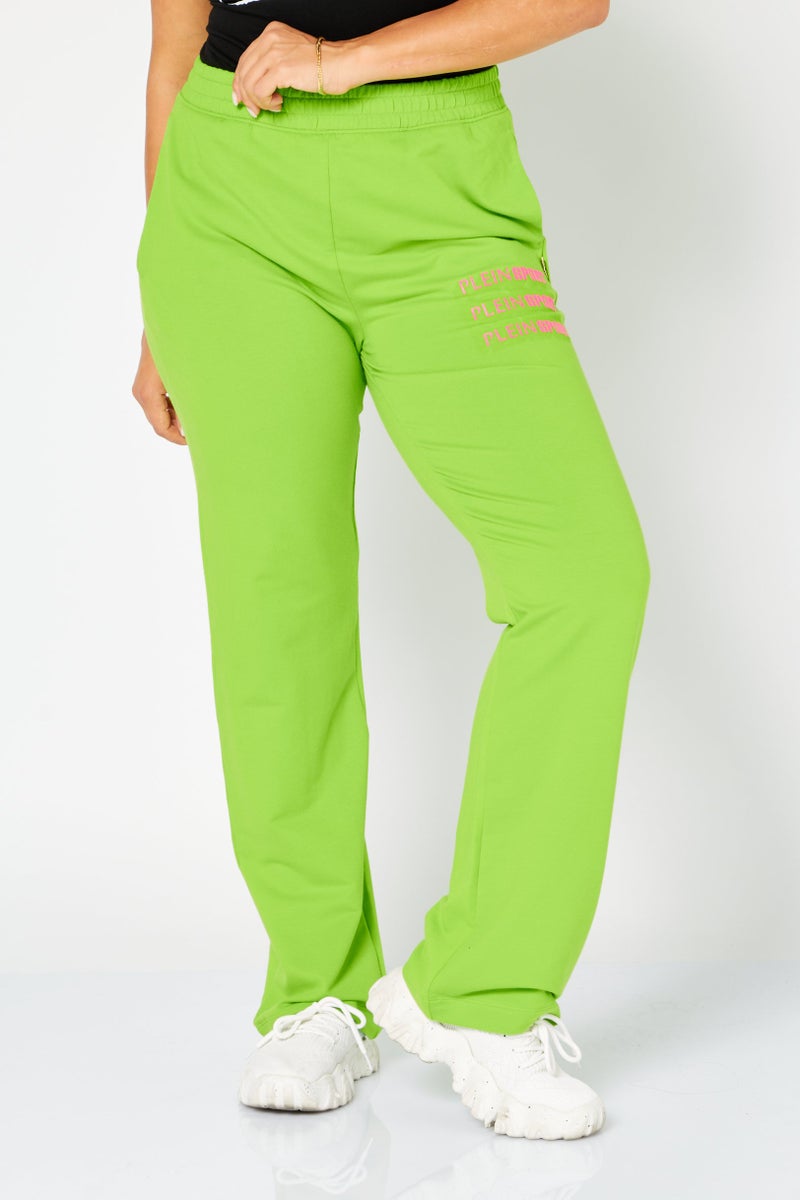 PHILIPP PLEIN Plein Sport Women Sportswear Fit Training Sweatpants, Green - Image 1