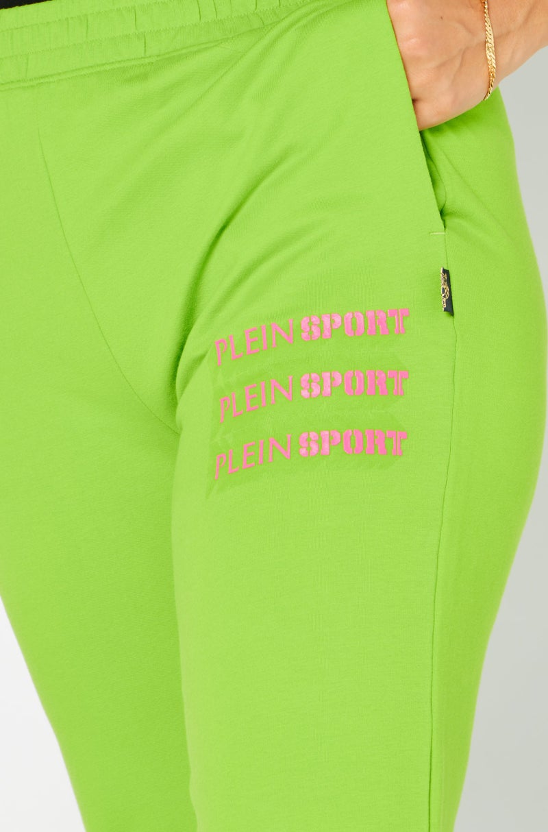 PHILIPP PLEIN Plein Sport Women Sportswear Fit Training Sweatpants, Green - Image 4