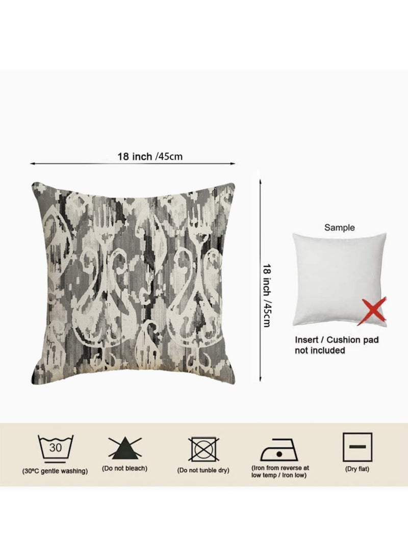 FASHION HOME Set of 4 Cushion Covers Decorative Throw Pillow cases for Living Room Garden Outdoor Décor  - Image 5