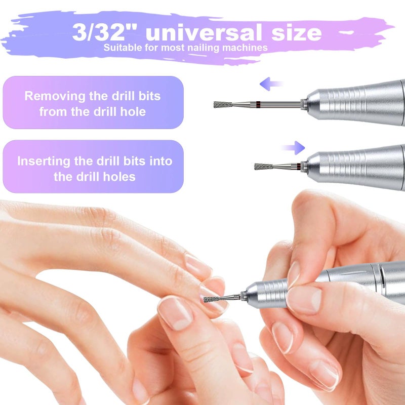 Nail tungsten steel polishing head for quick nail removal  blue - Image 4