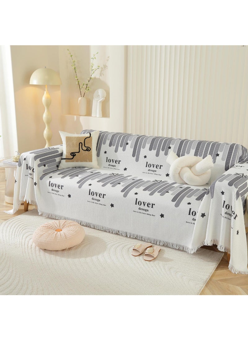 FASHION HOME - Couch Cover Living Room Furniture Protector Sofa Covers Multi-Functional Throws Sheet Blanket Sofa Slipcover Washable - Image 1