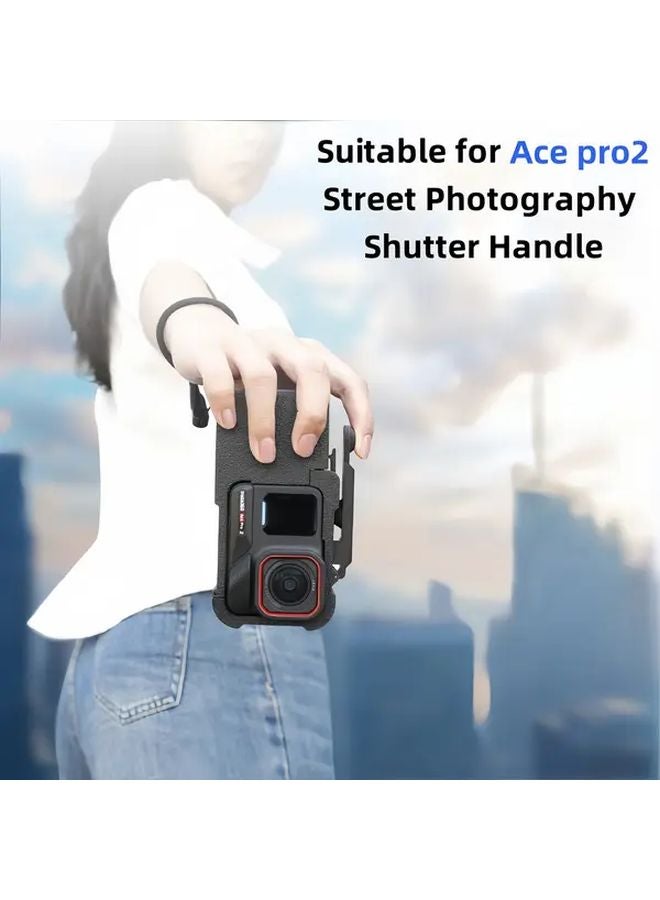 Insta360 Ace Pro 2 Accessories Handle Grip Mount Adapter With Wrist Strap - Image 2