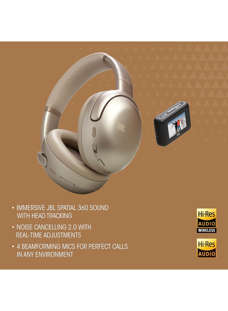 JBL Tour One M3 Smart Tx - Wireless Over-Ear Noise Cancelling Headphones with Smart Transmitter, Hi-Res Audio (3.5mm or USB-C), Spatial 360 Sound with Head Tracking & 70Hrs of Playback Blue - Image 5