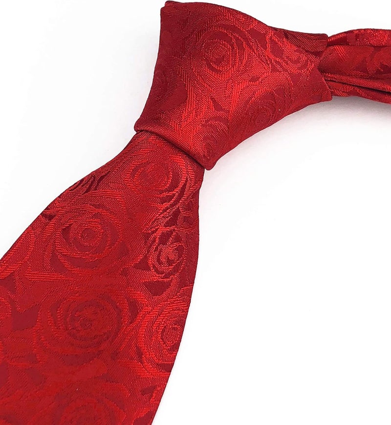 Secdtie Men's Classic Stripe Jacquard Woven Silk Tie Formal Party Suit Necktie - Image 4