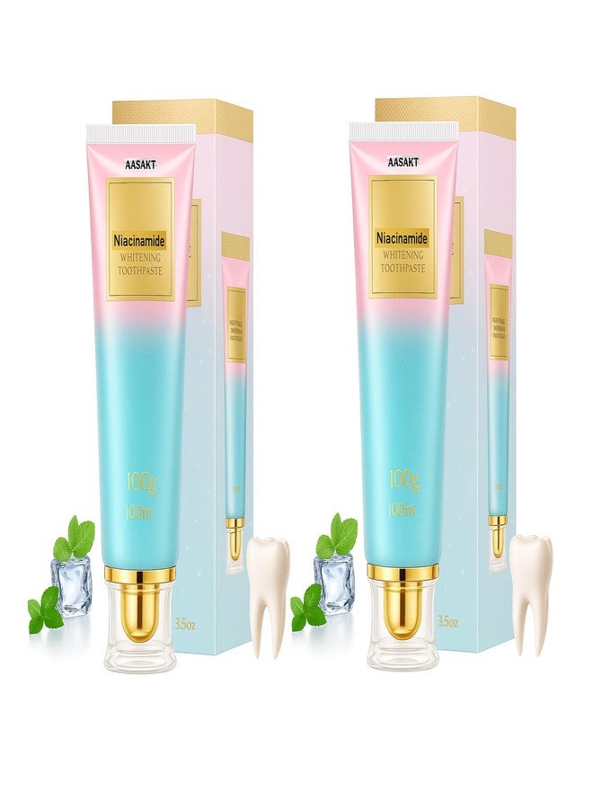AASAKT Niacinamide Whitening Toothpaste - Professional Dental Care Formula for Brighter & Healthier Teeth(100 Gm) (Pack of 2) - Image 1