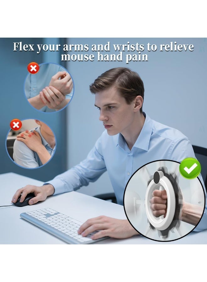 Bukela 360° Rotating Wrist & Forearm Trainer for Women & Men, Arm, Wrist,Shoulder & Chest Workout Equipment for Home Gym,Upper Body Strength Training & Fitness Exercise - Image 2