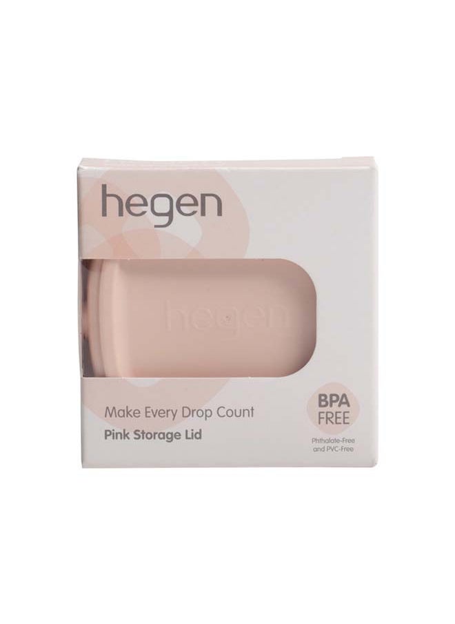 hegen - غطاء تخزين حليب الثدي باللون الوردي - Image 1