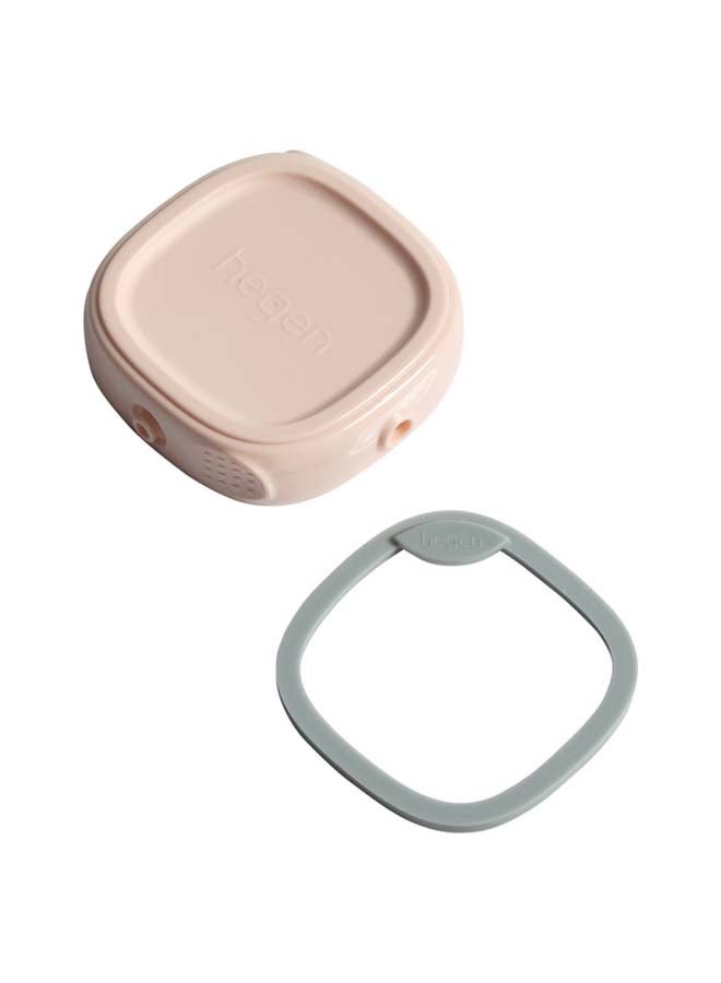 hegen Press-to-Close, Twist-to-Open (PCTO™) Breast Milk Storage Lid, BPA-Free, Airtight, Stackable with Snap-On Buttons,Compatible with Storage Containers, Pink, Pack of 1