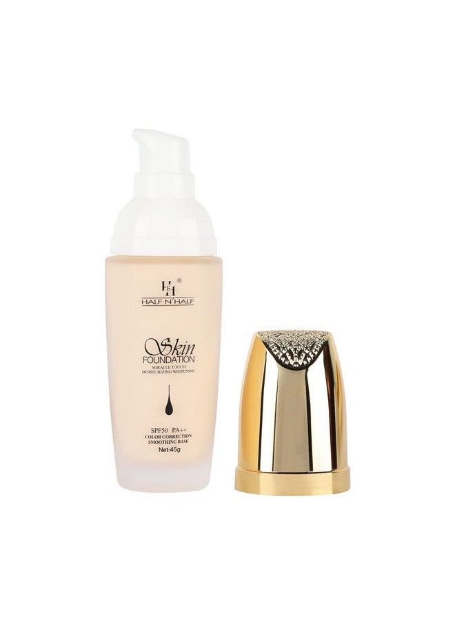 Half N half - Skin Foundation Miracle Touch Moisturizing Whitening 02 White Rose - Image 1