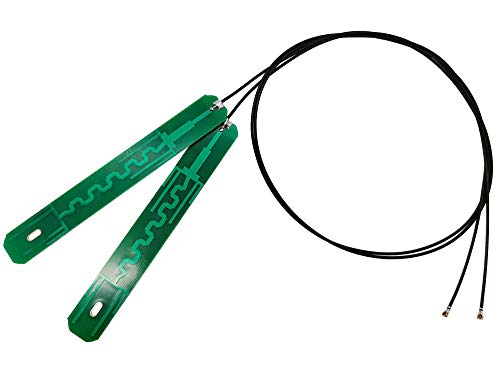 Tenmory 2 x 8dBi 2.4GHz 5.8GHz Dual Band WiFi Antenna IPX MHF4 Internal Antennas with 50cm Cable for M.2 Card - Image 1